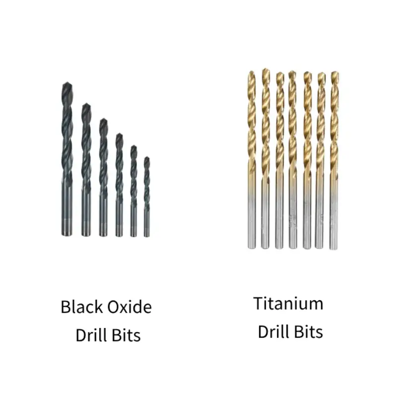 black oxide vs titanium drill bit