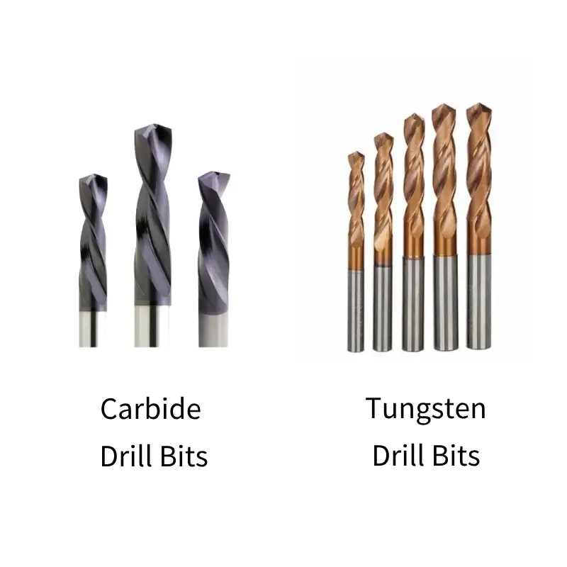 carbide vs tungsten drill bit
