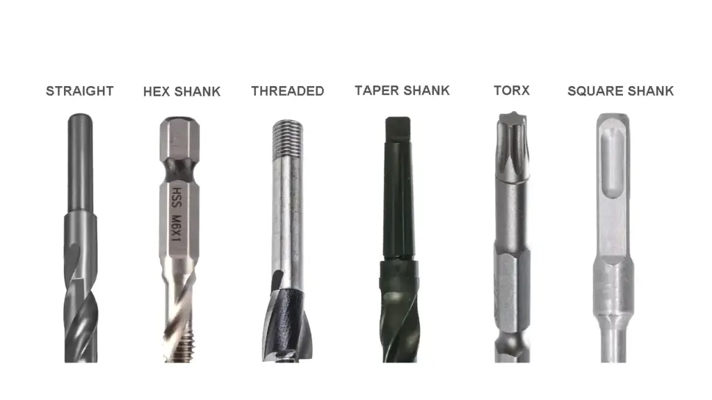 different types of drill bit shanks