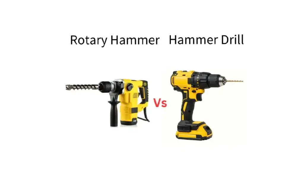 rotary hammer vs hammer drill comparsion
