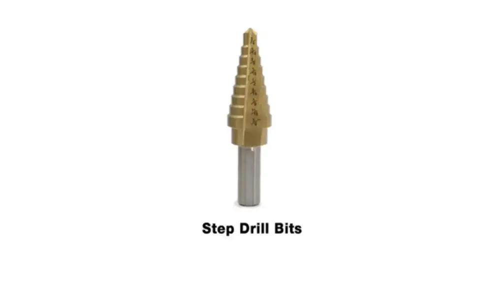 step drill bit tip